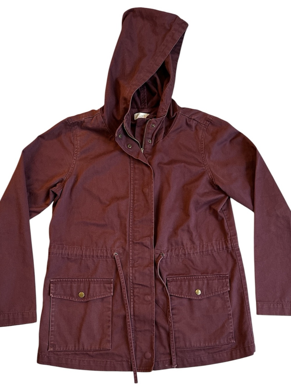 The Loft Purple/Maroon Utility Jacket Size Medium